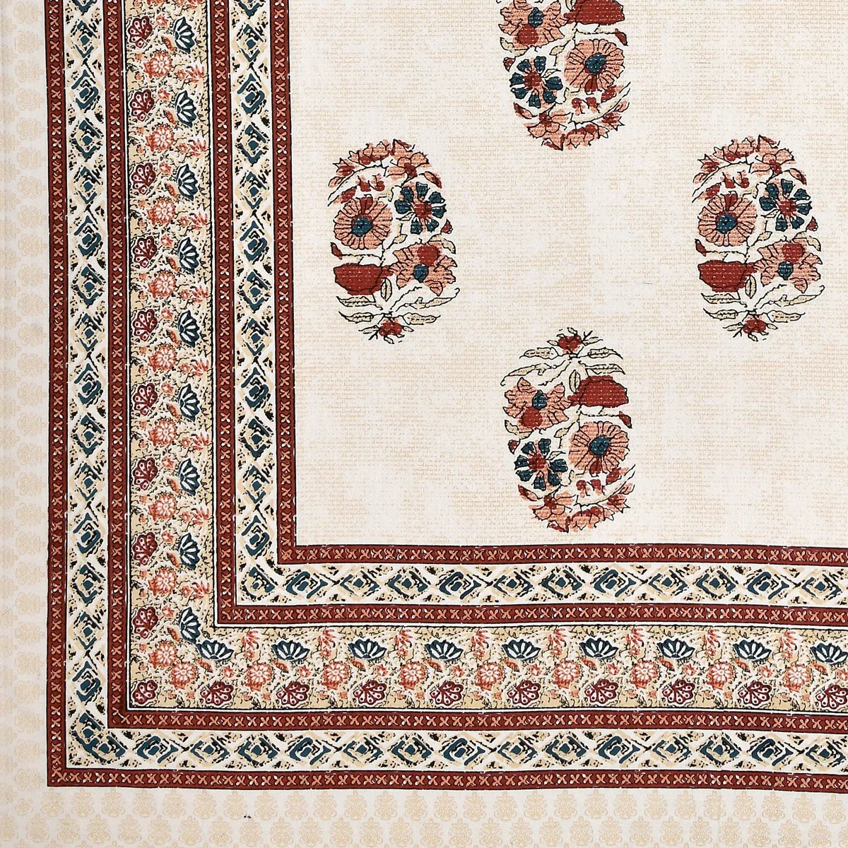 100% Pure Cotton | Single Bed | Bed Sheet - Ishita